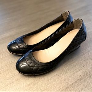 Cole Haan Air Bria Cap Toe II Wedge Black/Patent